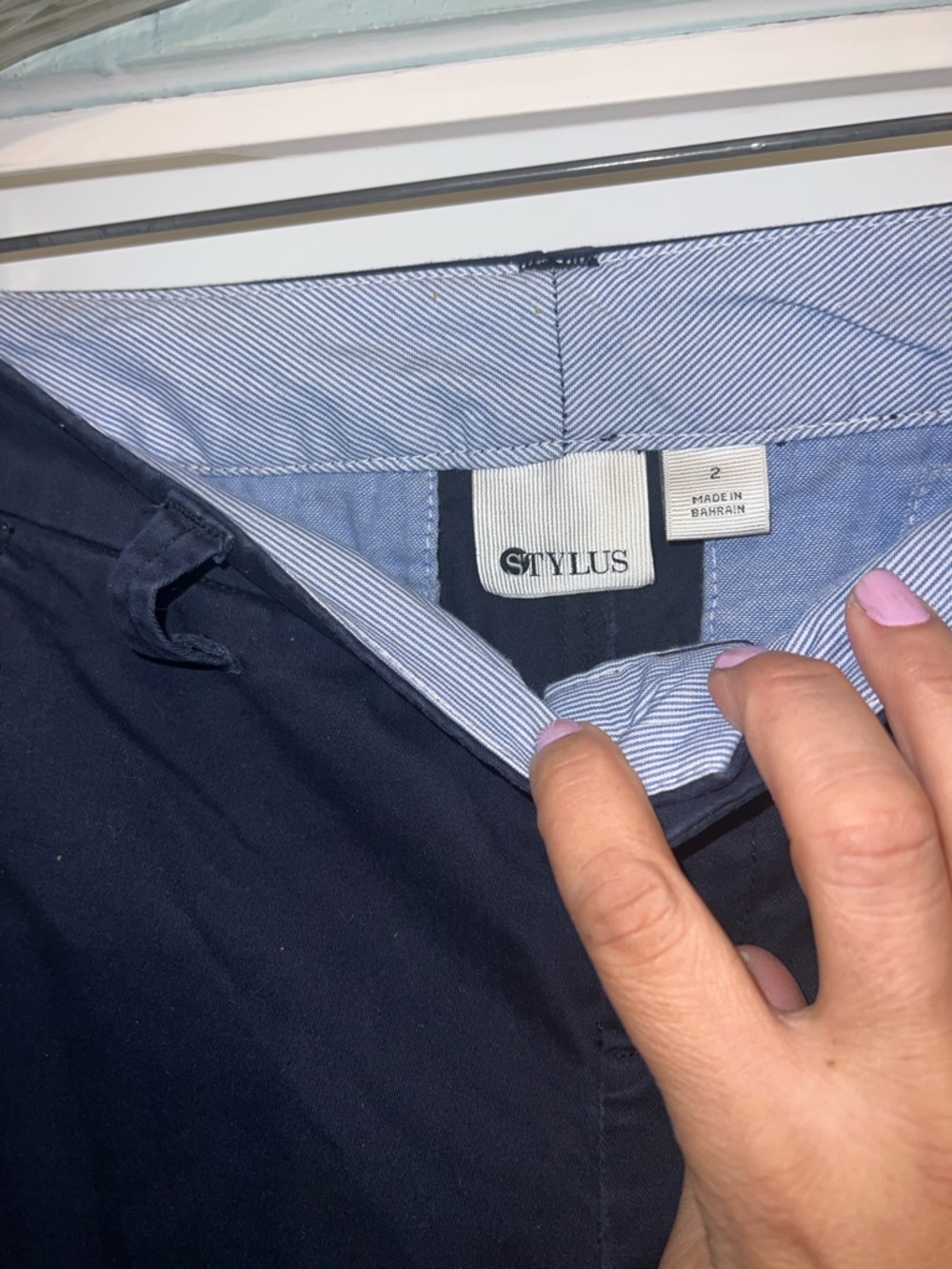 STYLUS Navy Slim Ankle Pants - Picture 3 of 7